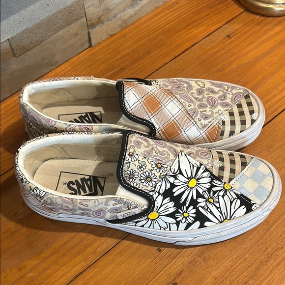 Vans Multicolor Patchwork Slip-On Sneakers - Picture 3 of 6